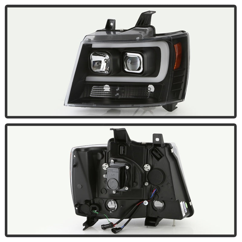 Spyder 07-14 Chevy Suburban/1500/2500/Tahoe V2 Projector Headlights All Blk PRO-YD-CSUB07V2-DRL-BKV2 5085986