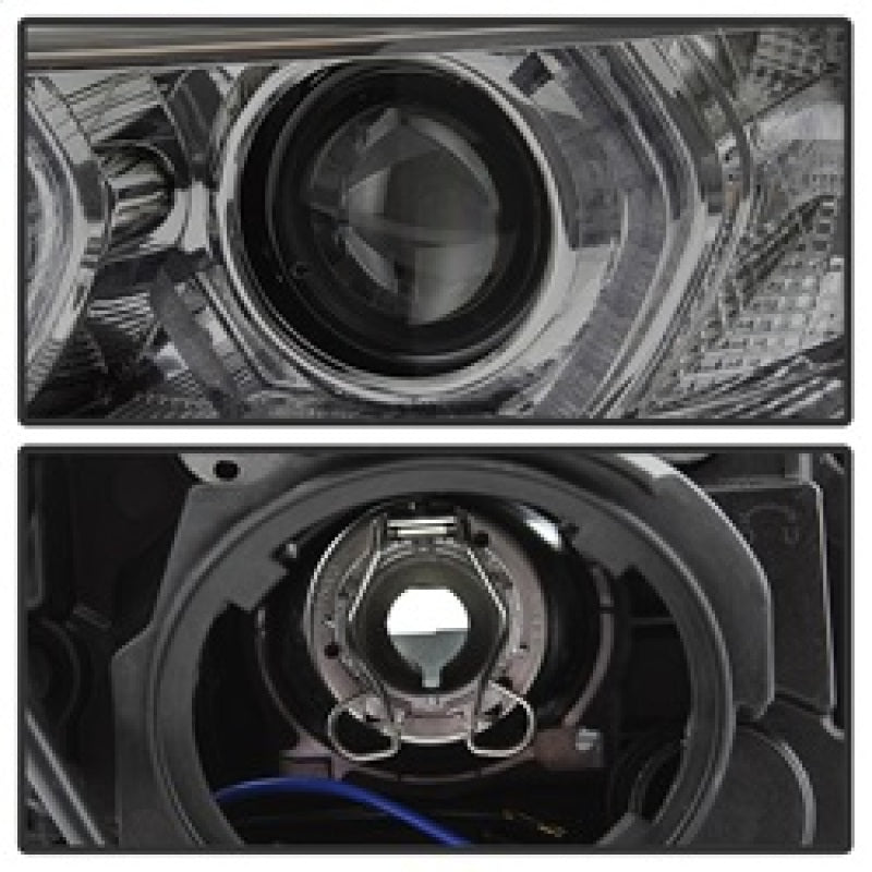 Spyder 12-14 BMW F30 3 Series 4DR Projector Headlights - LED DRL - Smoke (PRO-YD-BMWF3012-DRL-SM) 5084361