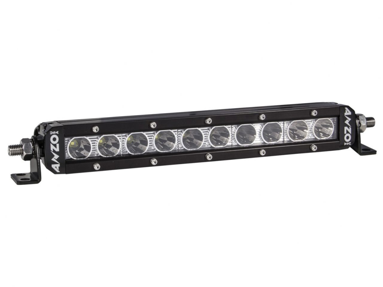Anzo Rugged Off Road Light 10in 5W High Intensity LED Single Row (Spot)