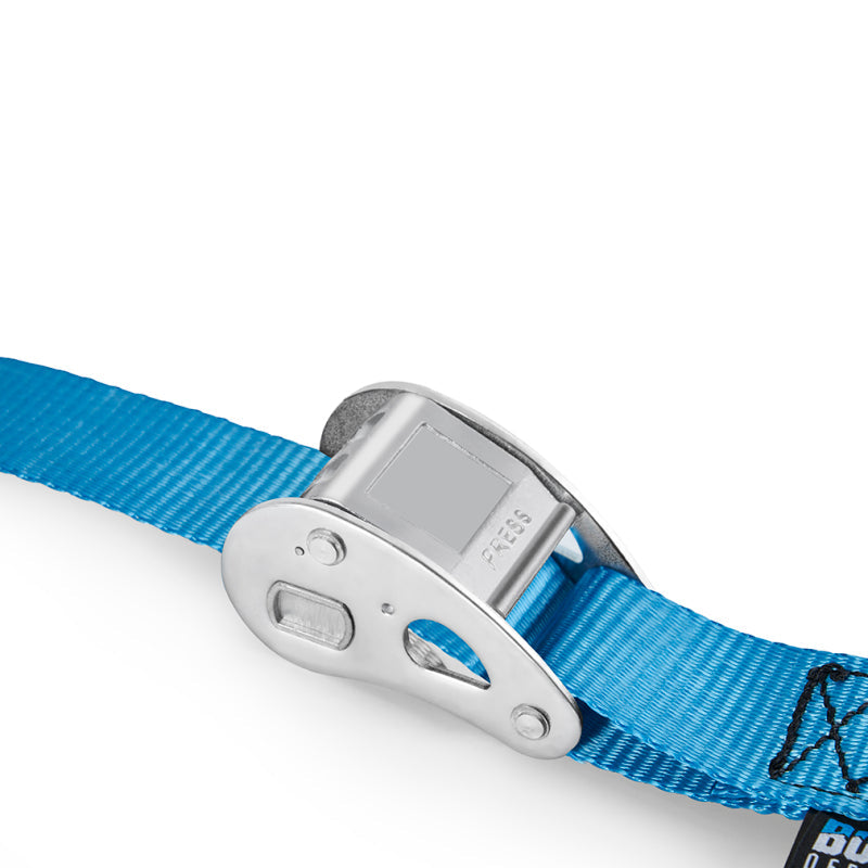 Borne Off-Road Cam Buckle Tie-Down Kit (2-Pack) Blue BNRTC-TDCB-2BL