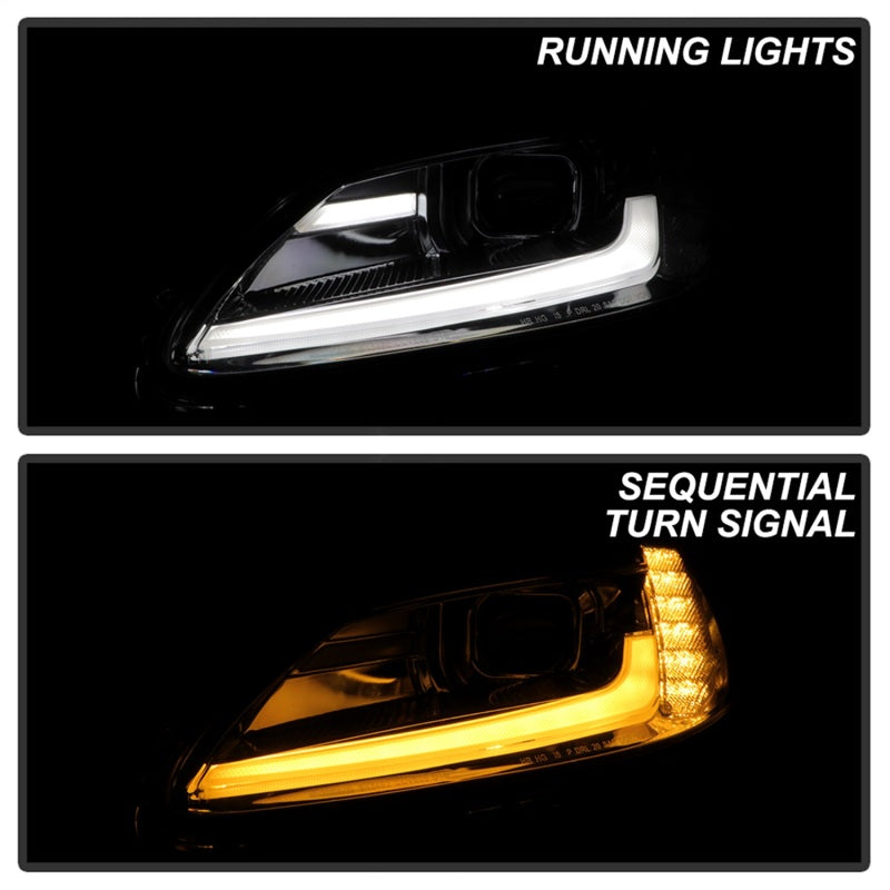 SPYDER 05-13 Chevy Corvette C6 Projector Headlights Seq LED Turn Signal w/SB DRL Parking Light 5087928