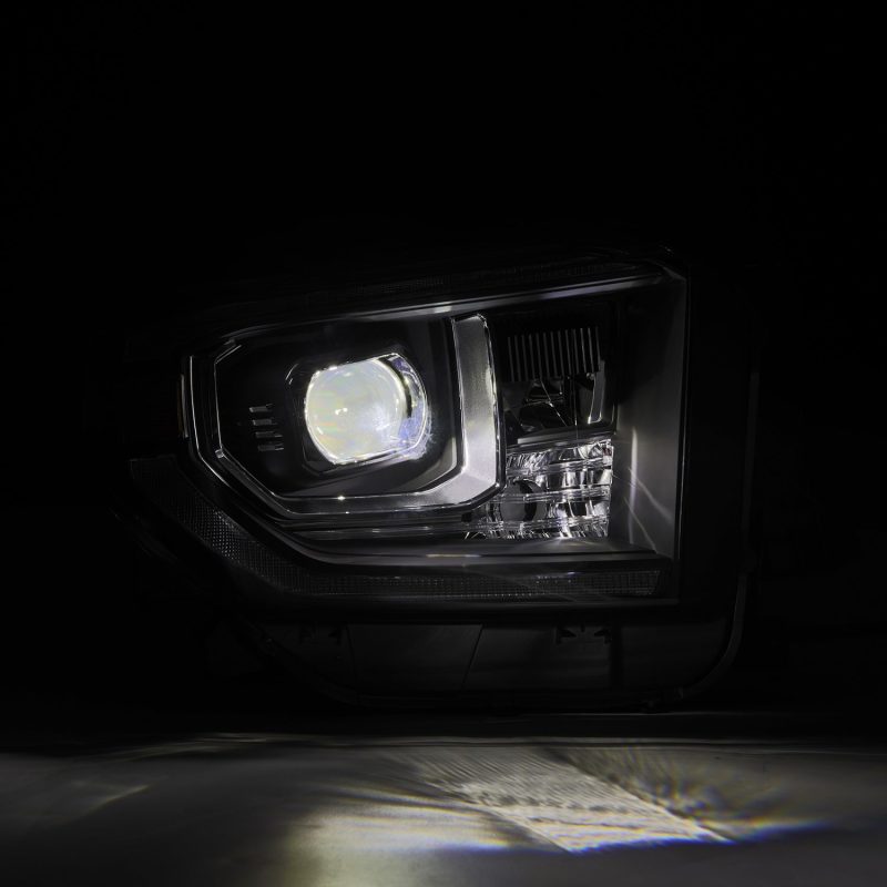 AlphaRex 14-21 Toyota Tundra LUXX-Series LED Proj Headlights Blk w/Actv Light & Seq. Sig + DRL 880835 *Discontinued