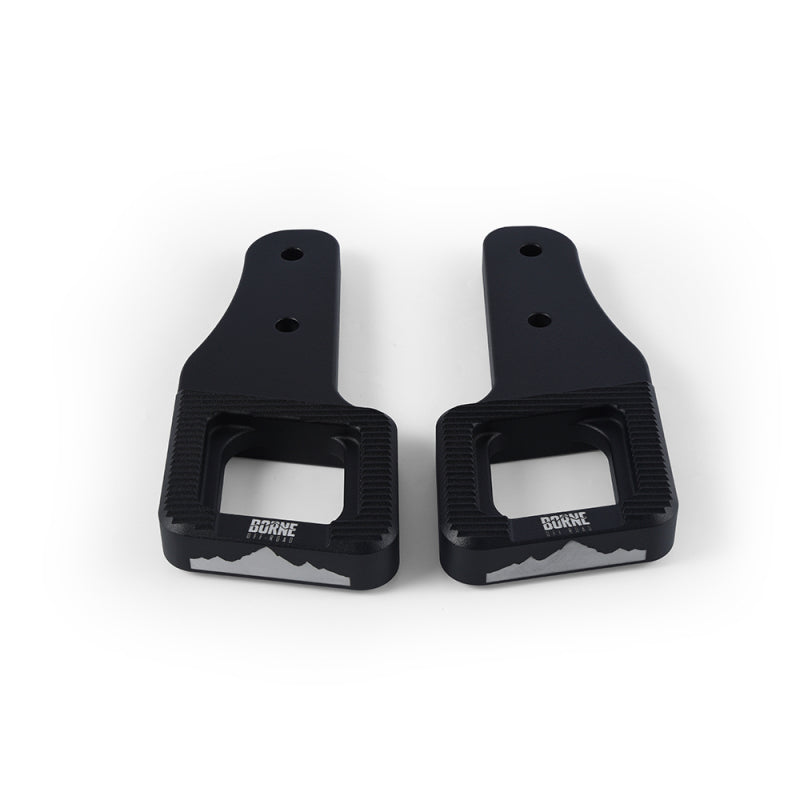 Borne Off-Road 2017+ Ford Raptor / 2009+ Ford F150 Borne Off-Road Billet Tow Hooks - Black BNTH-F150-17BK