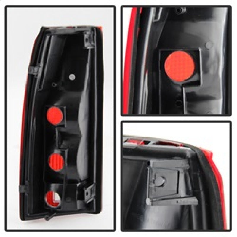 SPYDER xTune Chevy/GMC C1500/C2500/C3500 88-01 OEM Style Tail Light - Red Smoked ALT-JH-CCK88-OE-RSM 9028786