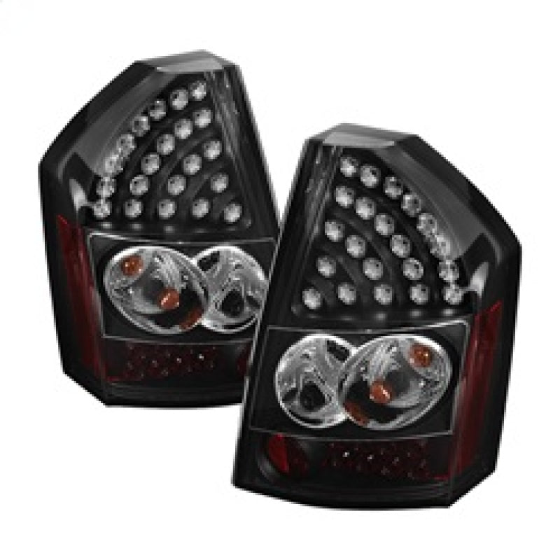 Spyder Chrysler 300C 08-10 LED Tail Lights Black ALT-YD-C308-LED-BK 5034373
