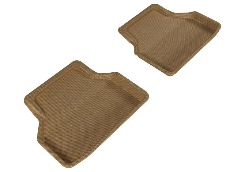 3D MAXpider 2004-2010 BMW 5 Series E60 Kagu 2nd Row Floormats - Tan L1BM05021502