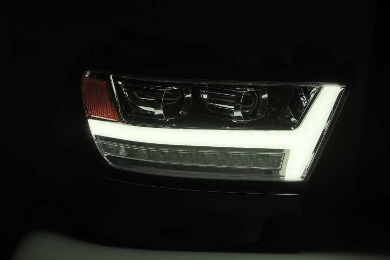 AlphaRex 19-20 Dodge Ram 1500 LUXX LED Proj Headlights Plank Chrome w/Activ Light/Seq Signal/DRL 880544 *Discontinued