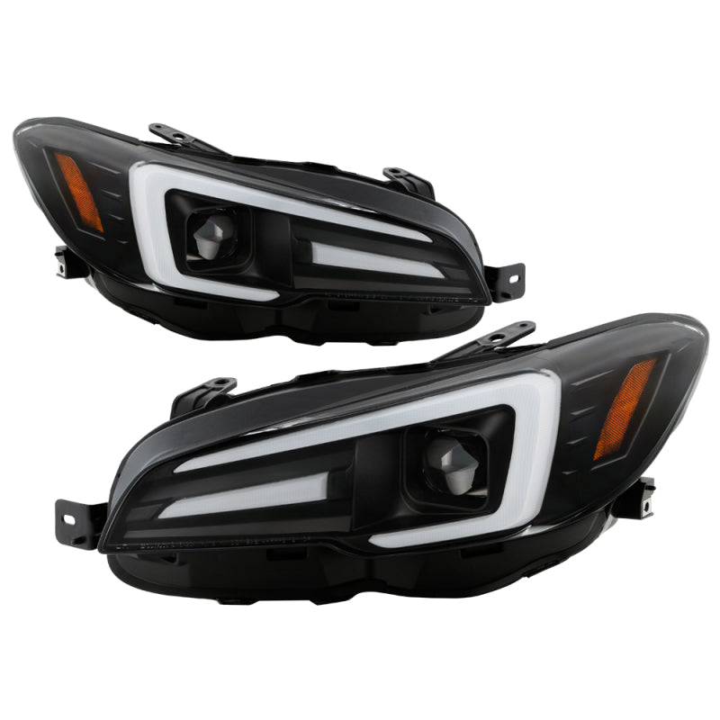 Spyder Subaru Impreza WRX 15-20 Halogen High-Power LED Headlights- Black PRO-YD-SWRX15HALAP-SBSEQ-BK 5088093