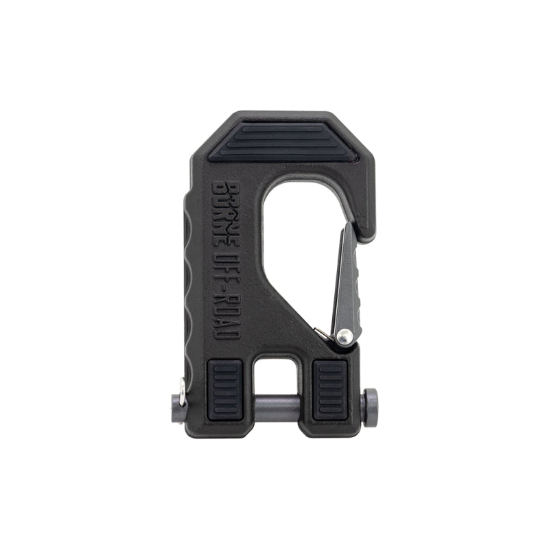 Borne Off-Road Winch Hook - 3/8in Rope - Hand Strap - Black BNWN-SR-38-85KBK