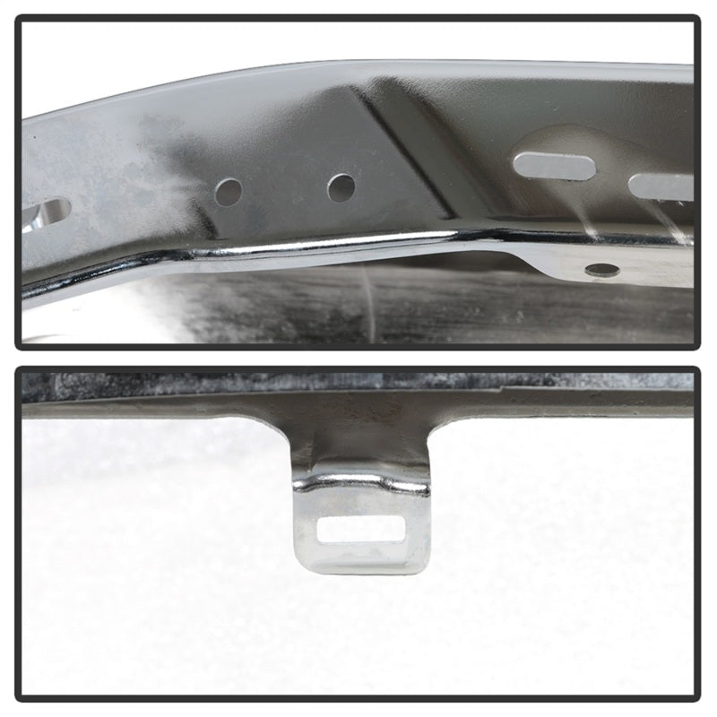 Spyder 18-20 Ford F150 XLT/Lariat w/ Fog Lights Hole Front Bumper - Chrome (FB-FF15018X-FOG-C) 9948435