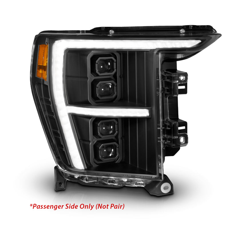 ANZO 21-23 Ford F-150 (w/Factory Halogen) Z-Series Full LED Proj Headlights - Pass. Side ONLY 111593X-R