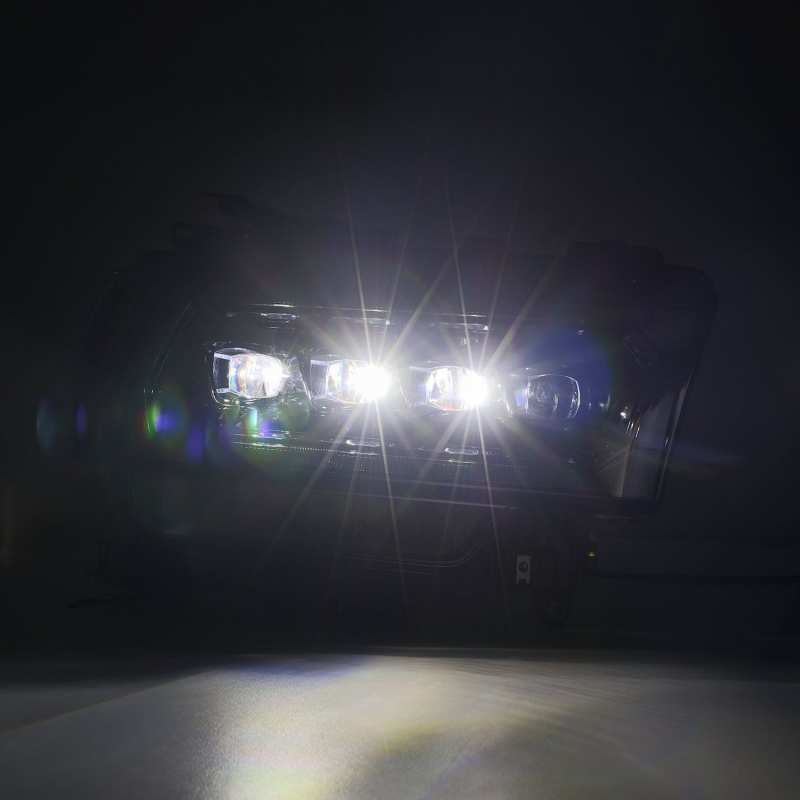 AlphaRex 19-21 Ram 2500 NOVA LED Proj Headlights Plank Style Alpha Blk w/Activ Light/Seq Signal/DRL 880552 *Discontinued