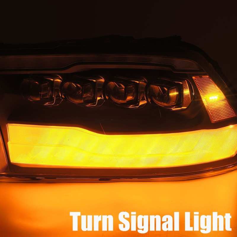 AlphaRex 09-18 Dodge Ram 1500HD NOVA LED Projector Headlights Plank Style Design Gloss Black w/DRL 880590 *Discontinued