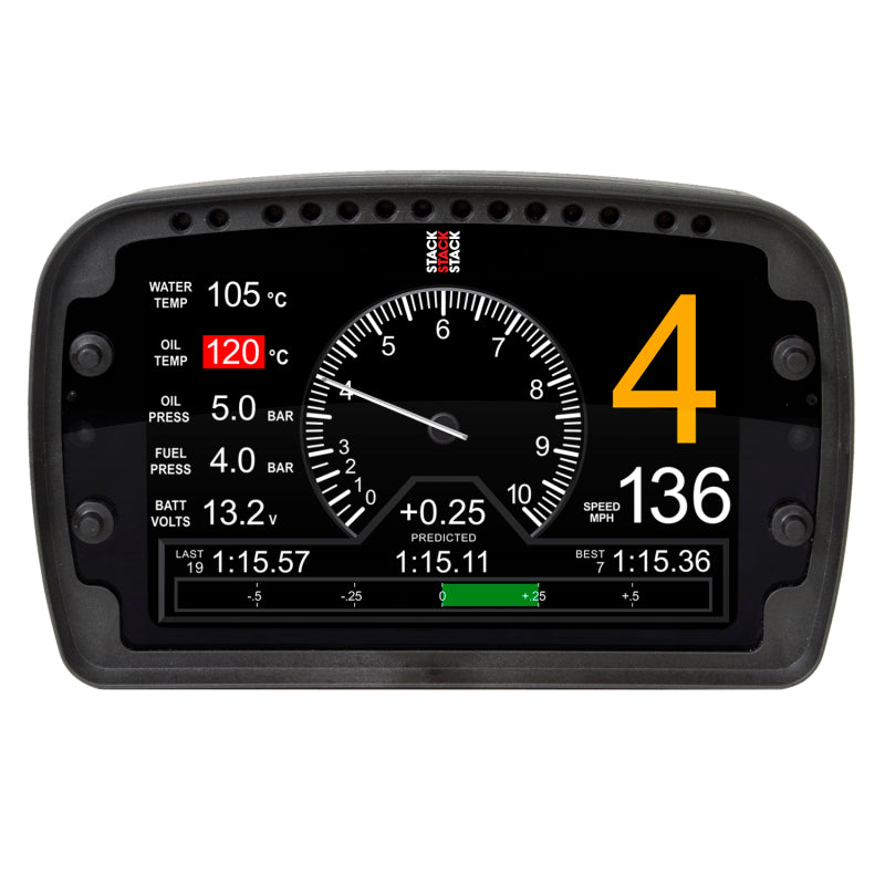 AutoMeter LCD Action Replay Dash, 0-3-8K RPM (PSI, DEG. F, MPH) ST9918