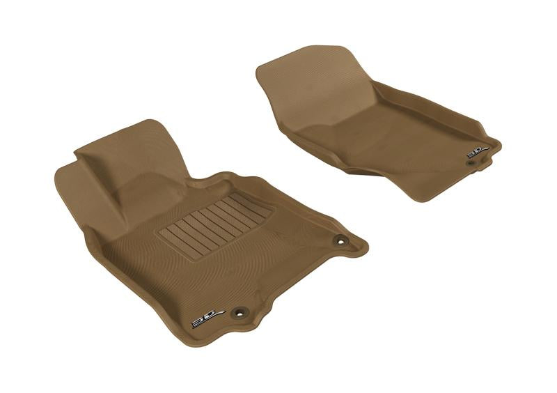 3D MAXpider 2007-2015 Infiniti Q40/Q60/G35/37 Kagu 1st Row Floormat - Tan L1IN00611502