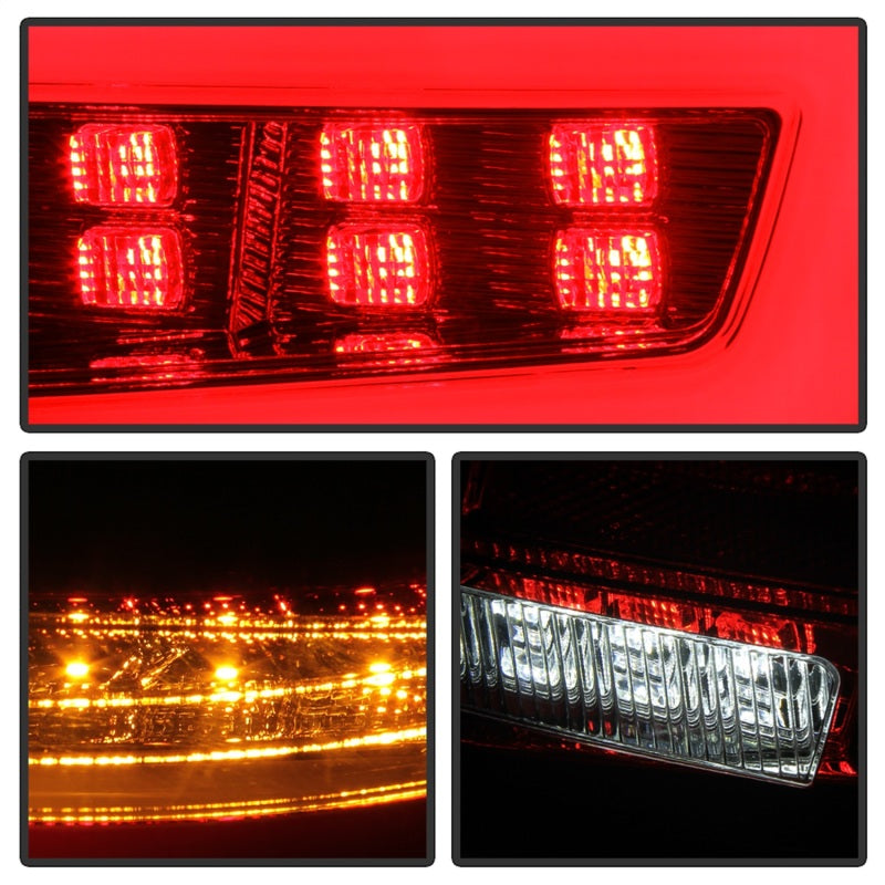 Spyder 08-11 Subaru Impreza WRX 4DR LED Tail Lights - Red Clear ALT-YD-SI084D-LED-RC 5087973