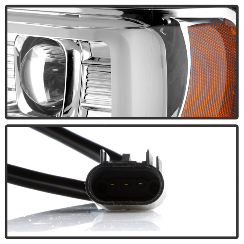 Spyder Ford F-250/350/450 08-10 V2 High-Power LED Headlights-Switch Back-Chrome PRO-YD-FS08PL-SBLB-C 5087744