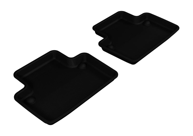 3D MAXpider 2003-2014 Volvo XC90 Kagu 2nd Row Floormats - Black L1VV00421509