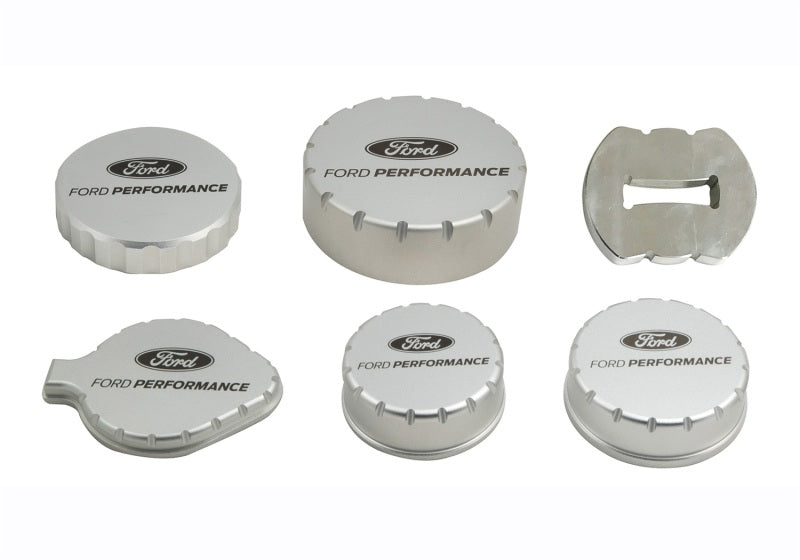 Ford Racing 15-19 Mustang 2.3L/5.0L/5.2L Aluminum Machined Engine Cap Covers M-6766-M50A