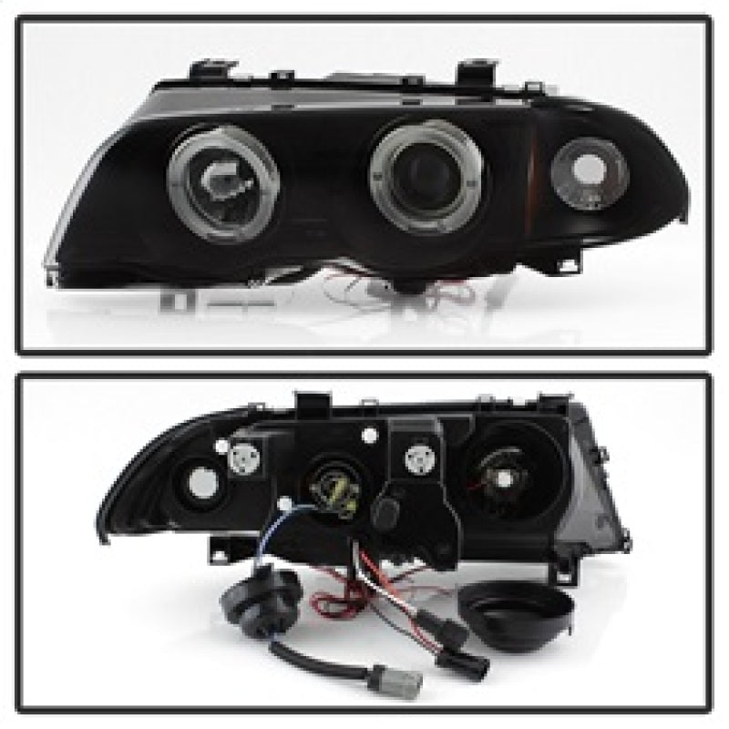 Spyder 99-01 BMW E46 3 Series 4DR Projector Headlights 1PC LED Halo (PRO-YD-BMWE46-4D-HL-AM-BSM) 5084804