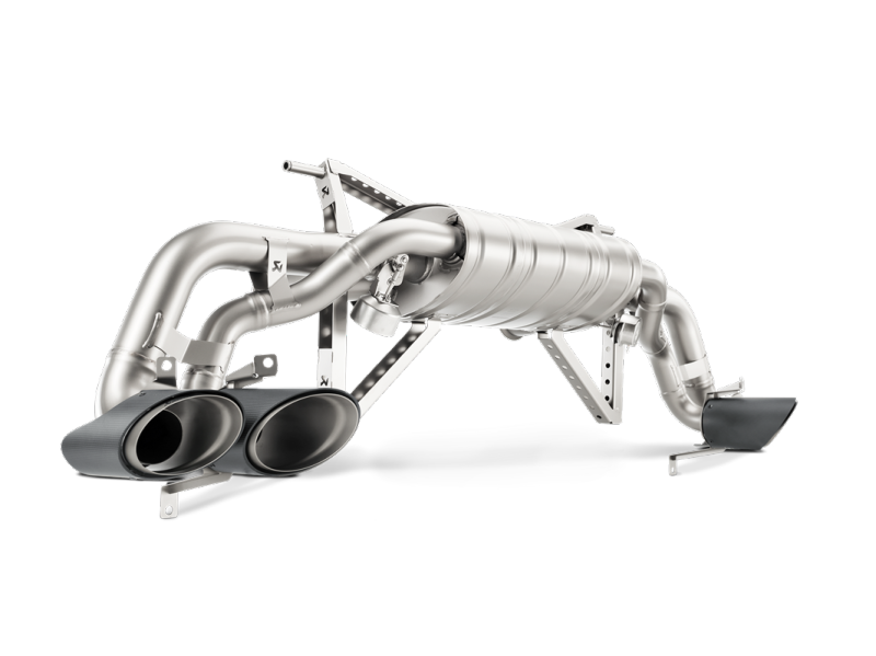 Akrapovic 16-16 Lamborghini Huracan LP 580-2 Coupe/Spyder Slip-On Line (Titanium) w/ Carbon Tips MTP-LA/TI/2