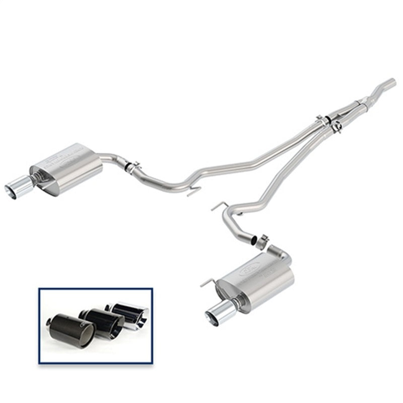 Ford Performance Parts Ford Racing 2018 Mustang 2.3L Ecoboost Cat-Back Touring Exhaust System