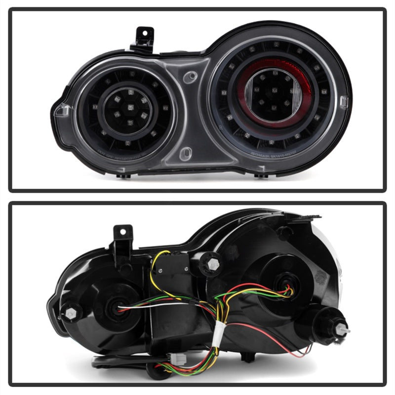 Spyder 09-15 Nissan GTR LED Tail Lights Black ALT-YD-NGTR09-LED-BK 5083265