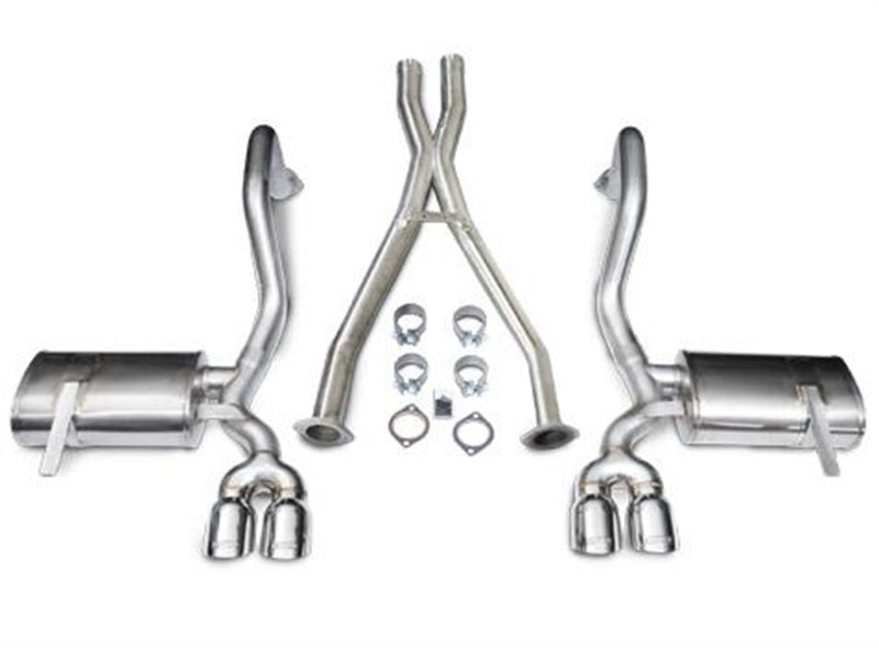 Corsa Performance 97-04 Chevrolet Corvette C5 Z06 5.7L V8 Polished Xtreme Cat-Back + XO
