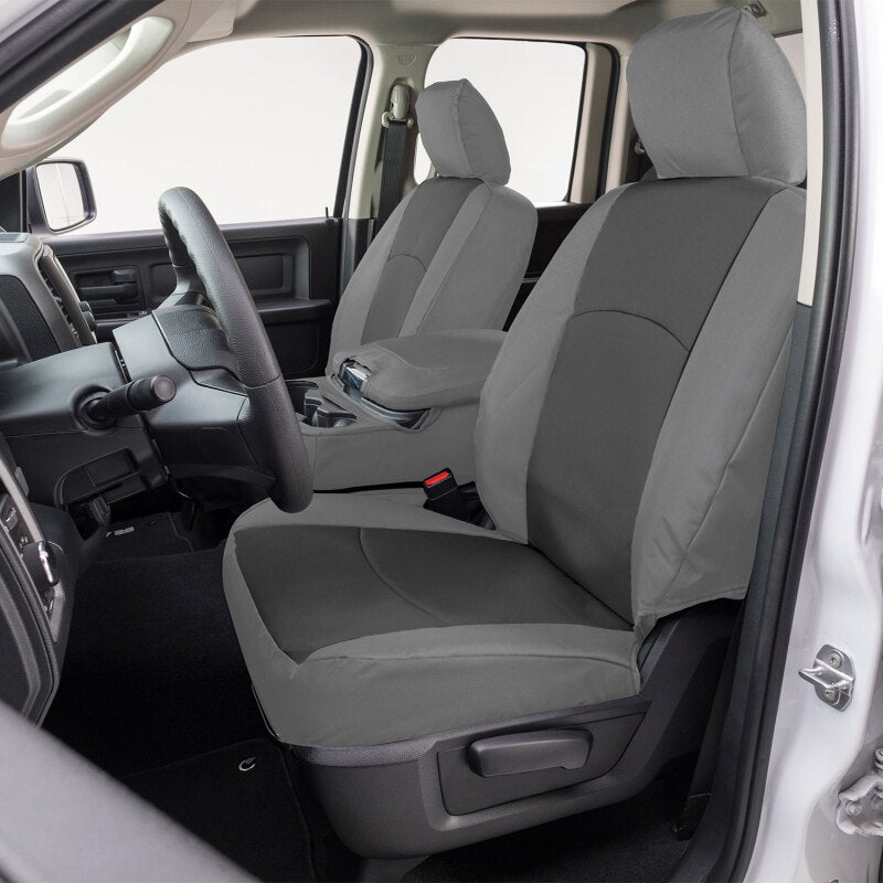 Covercraft 24-25 Ford F250-F550 Endura PrecisionFit Custom Front Row Seat Covers-Charcoal/Silver GTF4423ABENCS
