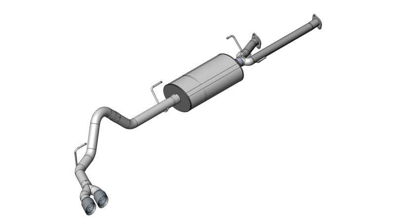 Corsa 11-14 Toyota Tundra Double Cab/Crew Max 5.7L V8 Black Sport Cat-Back Exhaust 14916BLK