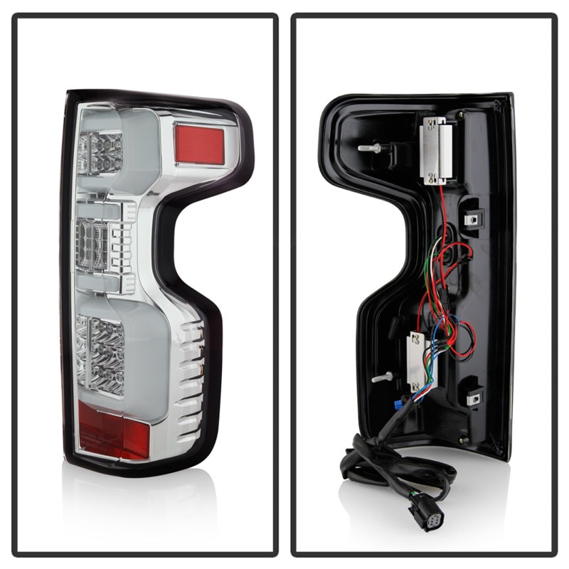 Spyder Chevy Silverado 19-20 LED Tail Light Chrome ALT-YD-CS19HAL-C 5087263
