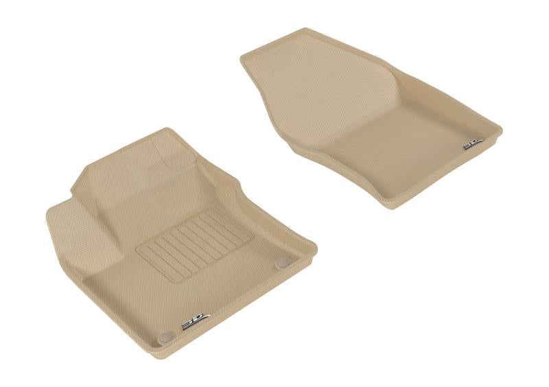 3D MAXpider 2016-2020 Toyota Prius/Prius Prime Kagu 1st Row Floormat - Tan L1TY20911502