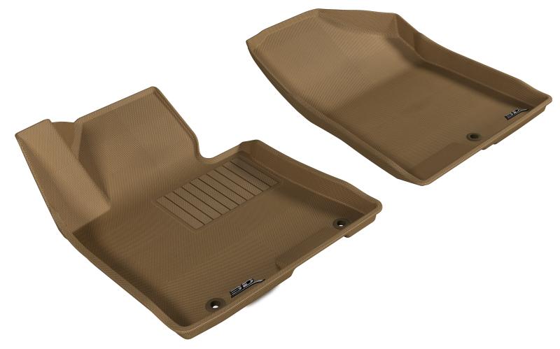3D MAXpider 2013-2017 Hyundai Elantra GT Kagu 1st Row Floormat - Tan L1HY01811502