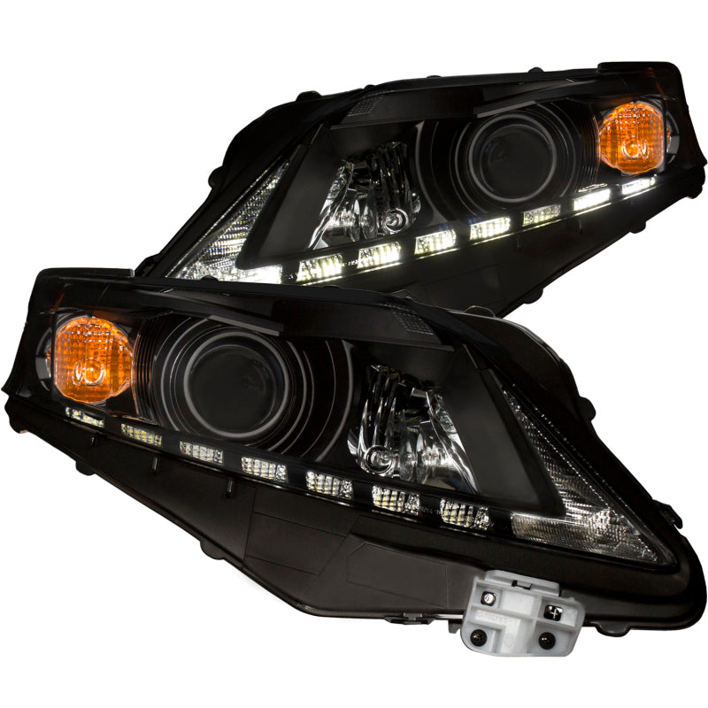 Anzo 2010-2012 Lexus Rx350 Projector Headlights w/ U-Bar Black