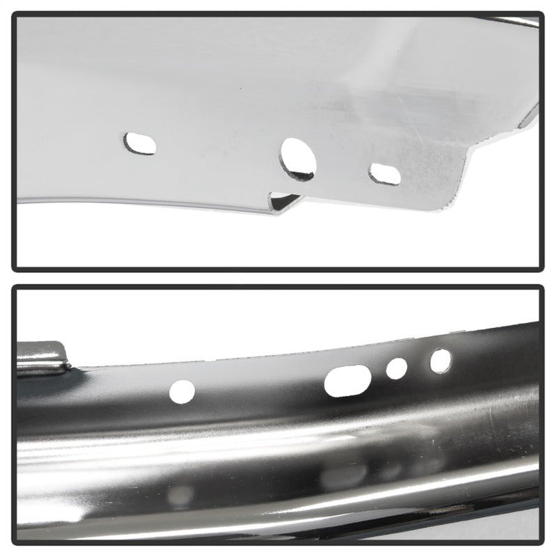 Spyder Ford F150 09-14 w/o Fog Light Hole Front Bumper - Chrome (OEM # 9L3Z17757A) 9948473
