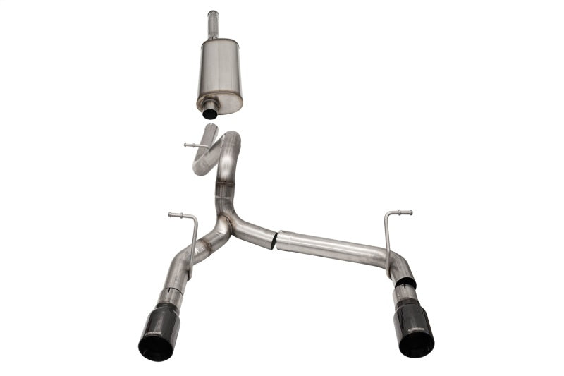Corsa 18-21 Jeep Wrangler JLU 3.6L 2.75in Sport Cat-Back Exhaust w/ 4in Black Tips 21124BLK