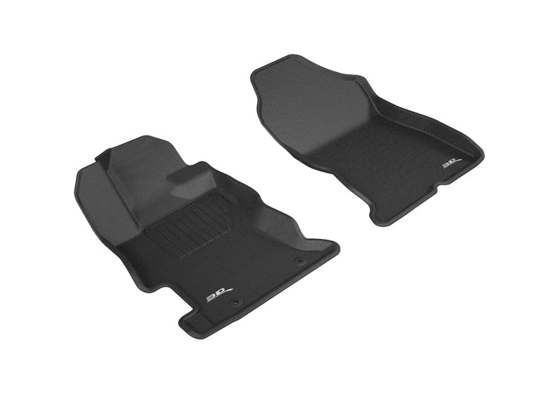 3D MAXpider 2017-2019 Subaru Impreza/Crosstrek Kagu 1st Row Floormat - Black L1SB02211509