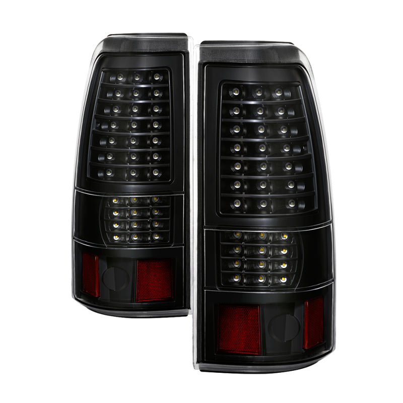 SPYDER xTune 03-06 Chevrolet Silverado 1500 C Shape LED Tail Lights - Black (ALT-JH-CSIL03-CS-BK) 9037658
