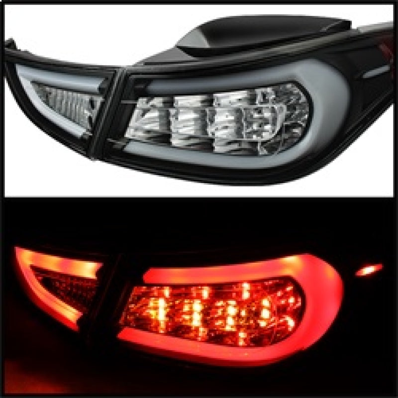 Spyder Hyundai Elantra 11-13 Light Bar LED Tail Lights Black ALT-YD-HYELAN11-LED-BK 5072788