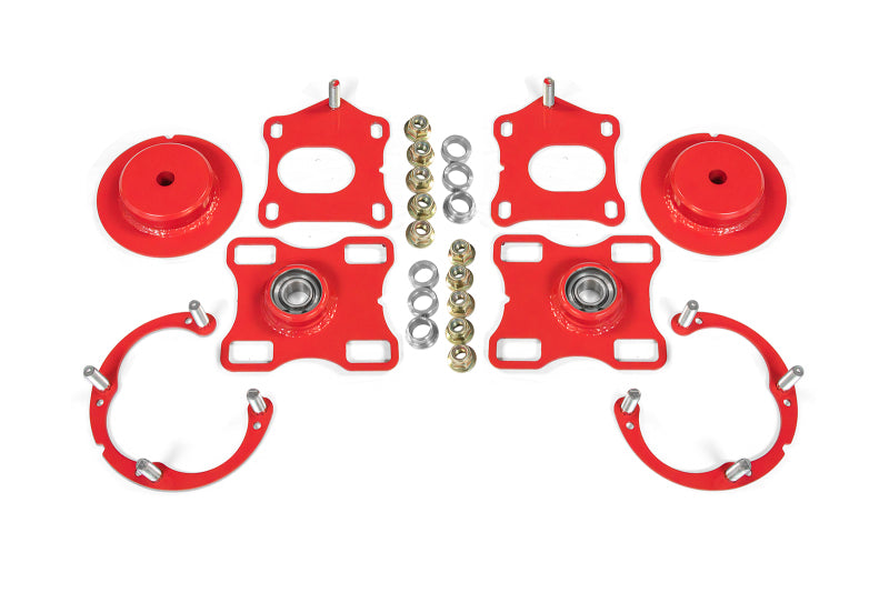 BMR Suspension BMR 11-14 Ford Mustang / Shelby GT500 Caster Camber Plates - Red WAK751R