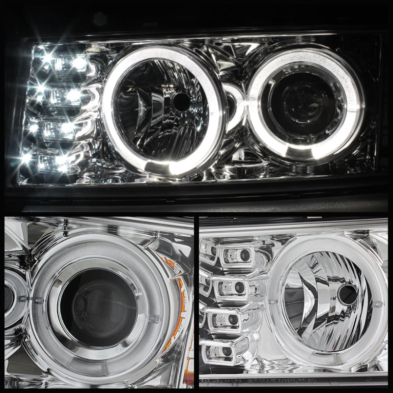 Spyder Chevy Colorado 04-12 Projector Headlights Halogen- LED Halo Chrm PRO-YD-CCO04-HL-C 5074157
