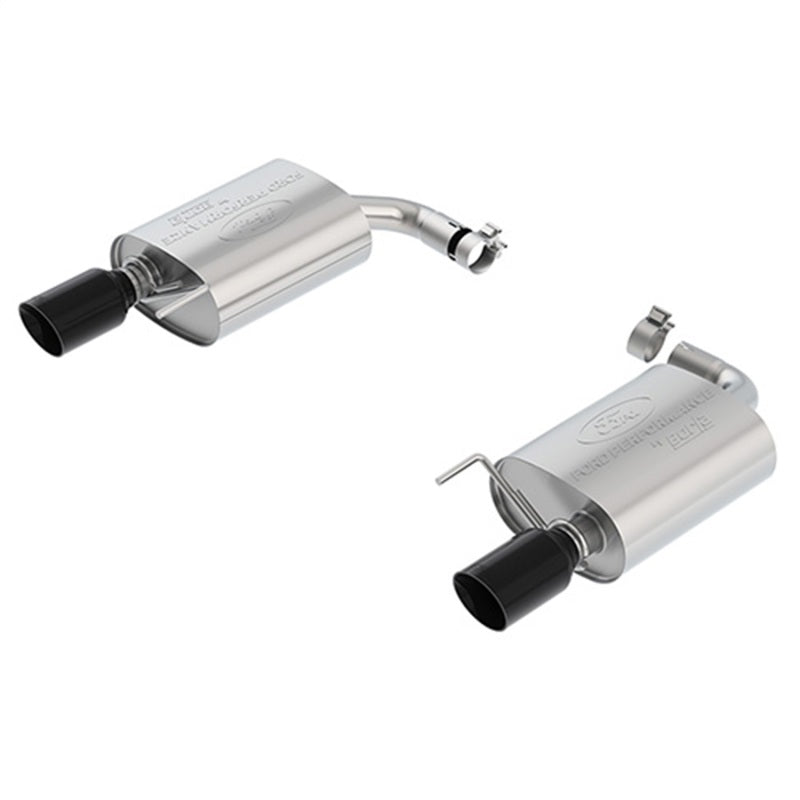 Ford Racing 2018 Mustang 2.3L Ecoboost Sport Muffler Kit - Black Chrome Tips M-5230-M4SBA