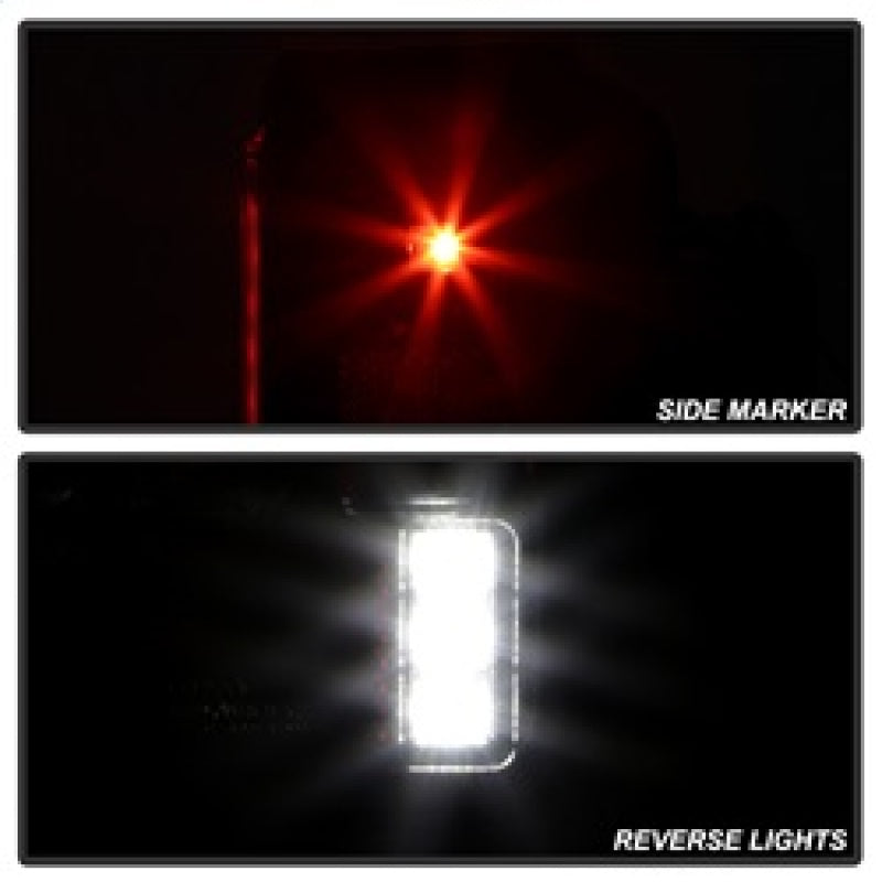Spyder 07-16 Jeep Wrangler Version 2 Light Bar LED Tail Lights - Black (ALT-YD-JWA07V2-LBLED-BK) 5084774