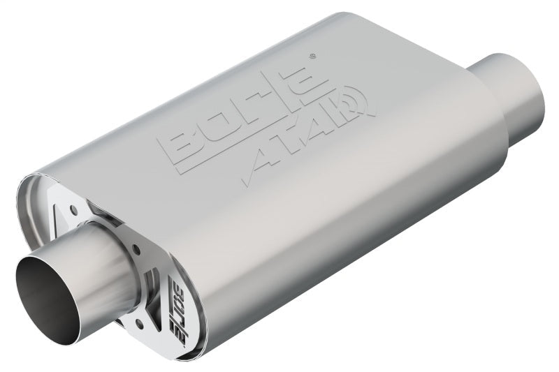 Borla CrateMuffler SBC Hot 350/383 3 inch Offset/Center 14in x 4.35in x 9in Oval Muffler 400844