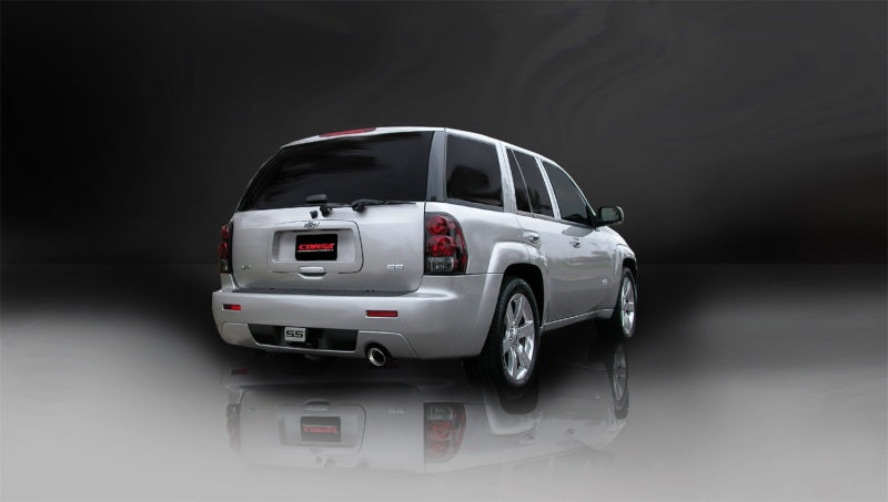 Corsa Performance 06-08 Chevrolet Trailblazer SS 6.0L V8 Polished Sport Cat-Back Exhaust
