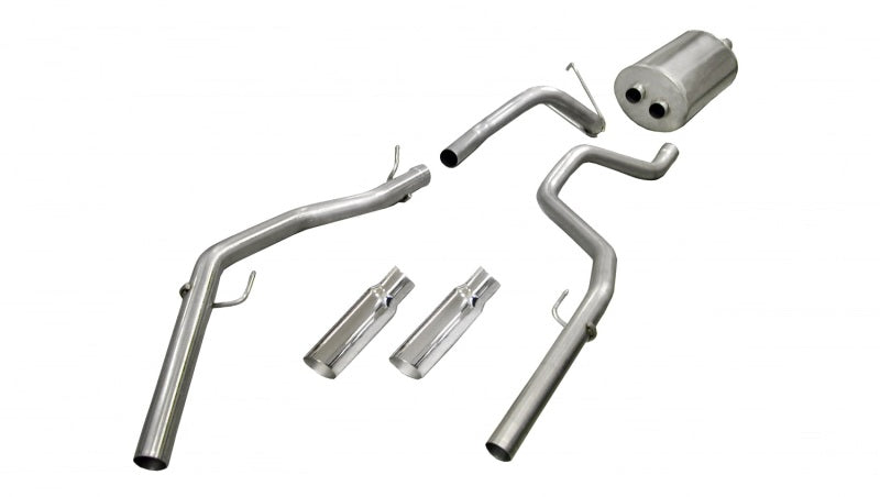 Corsa Performance 09-14 Dodge Ram Quad Cab/Short Bed 1500 4.7L V8 Polished Sport