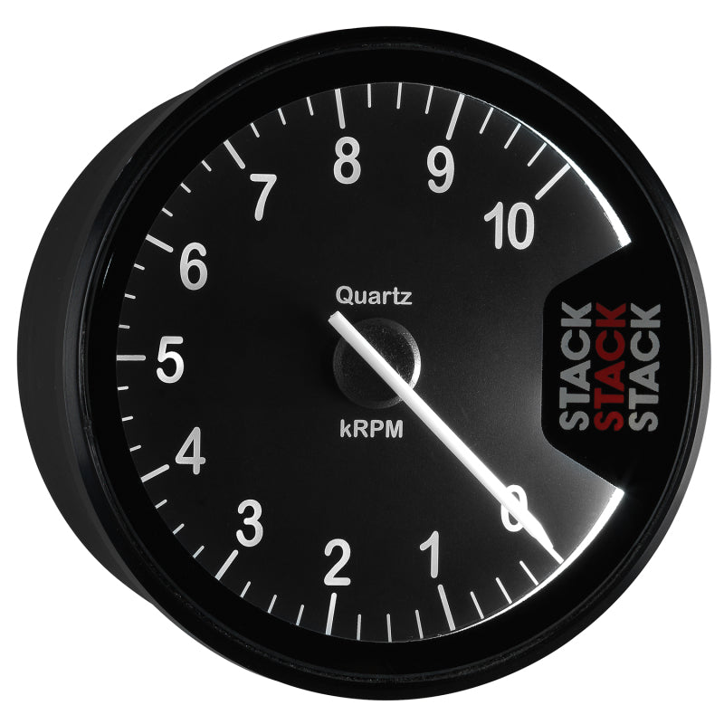 Autometer Stack Clubman Tachometer 80mm 0-10K RPM - Black ST200-010