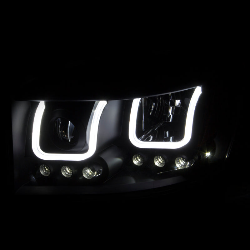 Anzo 2006-2008 Dodge Ram 1500 Projector Headlights w/ U-Bar Black