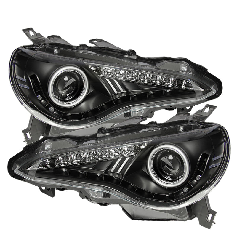 Spyder Scion FRS 12-14 Projector Headlights DRL LED Black PRO-YD-SFRS12-BK 5075413