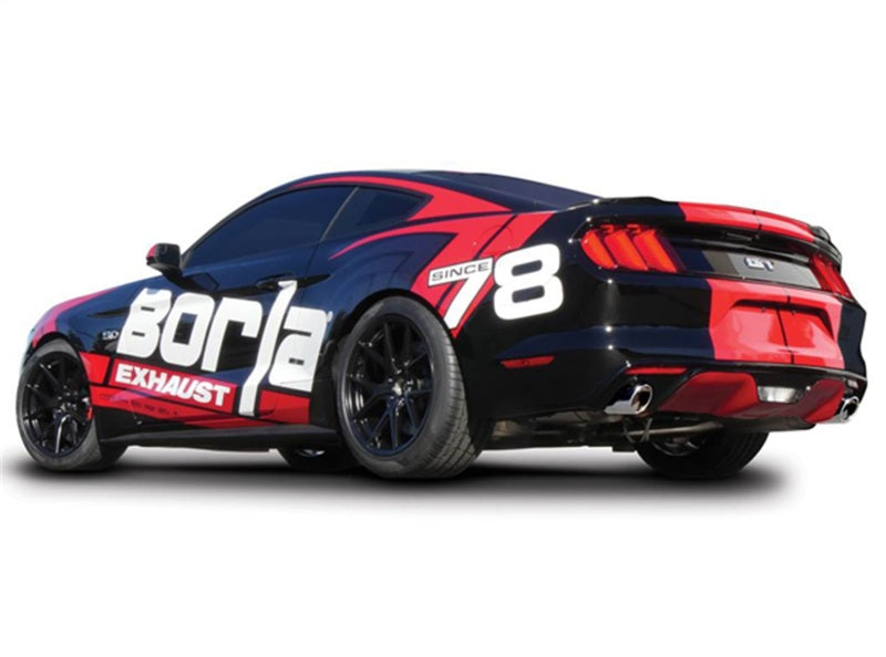 Borla Atak S Cat-Back 15-17 Ford Mustang GT 5.0L V8 MT/AT 2.5in pipe 4in tip 140591